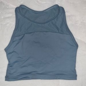 Yellowberry fitted blue athletic tank top